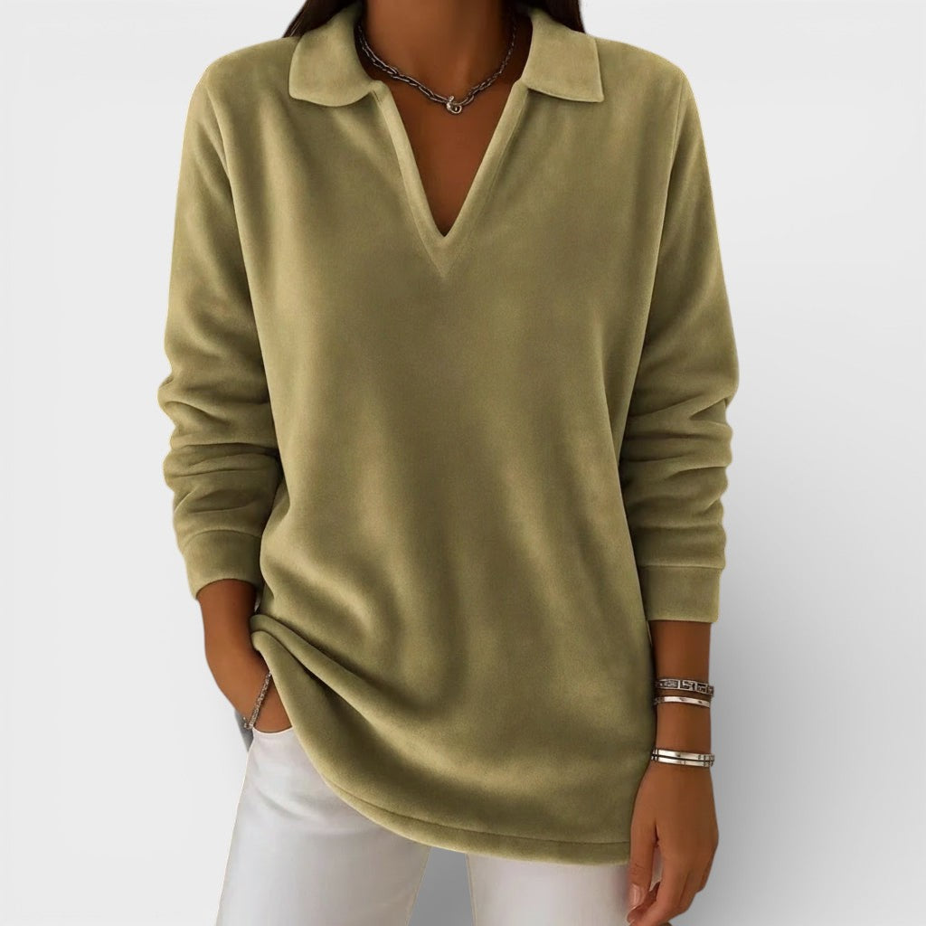 Amelia™ | Soft Jersey with V-Neck