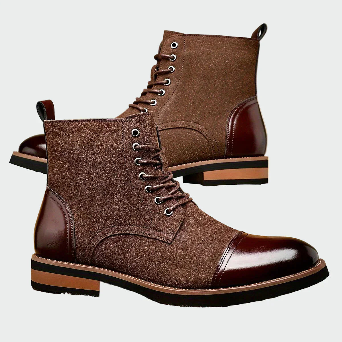 Álvaro | Elegant Leather Oxford Boots for Men