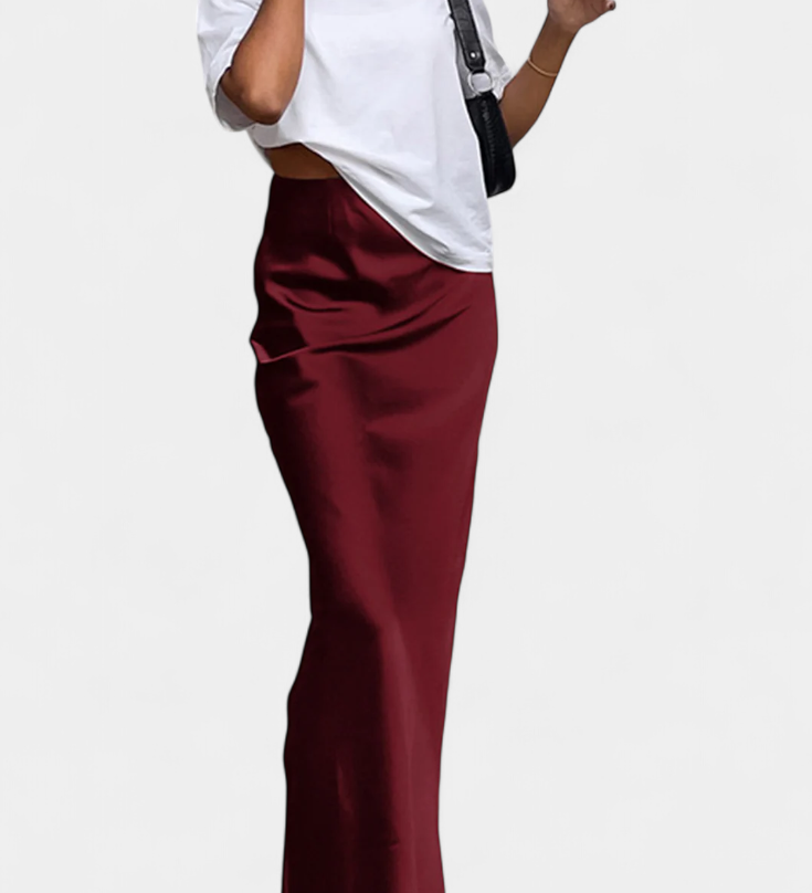 Fable Maxi Utility Skirt in Plain Design and Polished Style