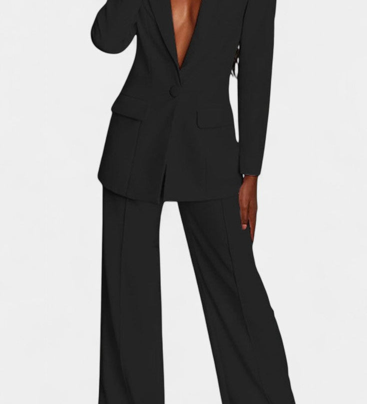 Marnie Tailored Blazer and Wide Leg Trousers Set