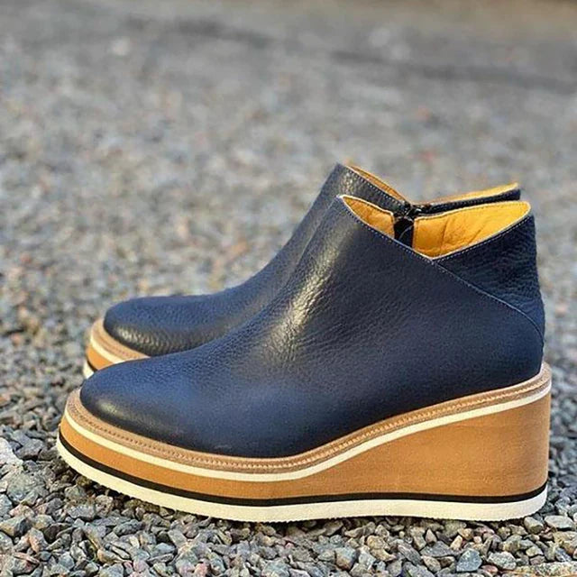 Catalina | Elegant Leather Boot with Comfortable Heel