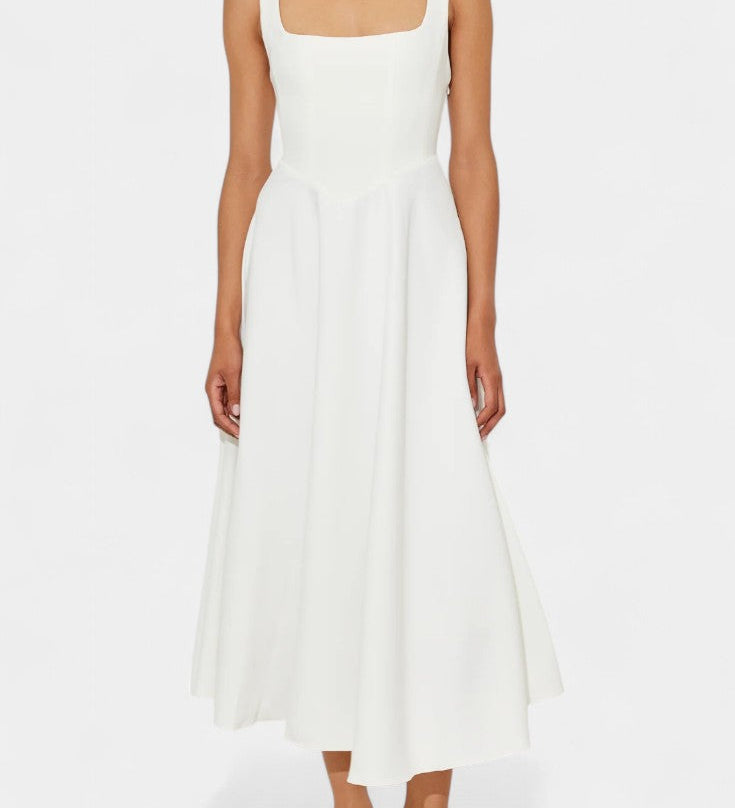 Mary Sleeveless Midi A-Line Dress