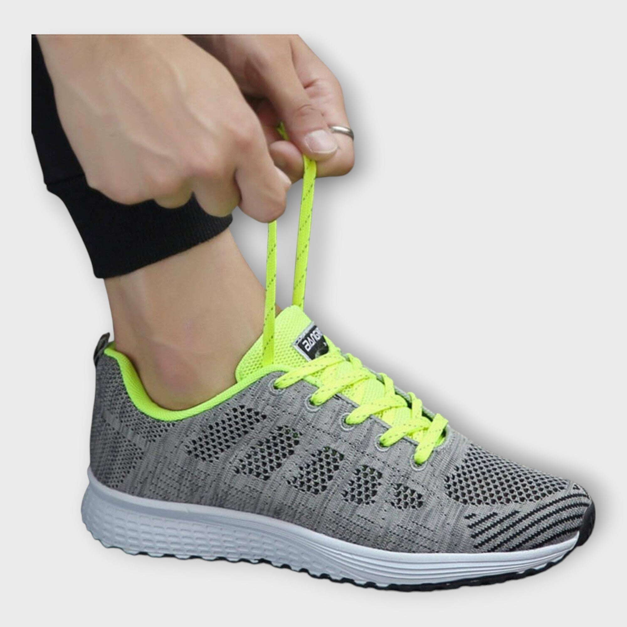 Knitted Sports Trainers with Non-Slip Sole