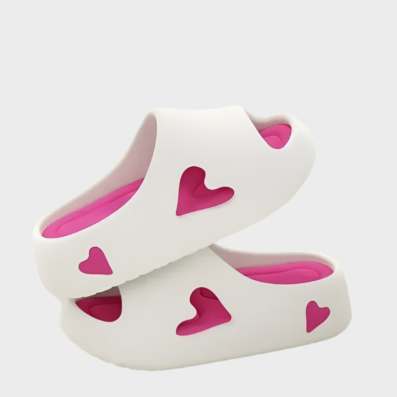 Heart-Shaped Flip Flops