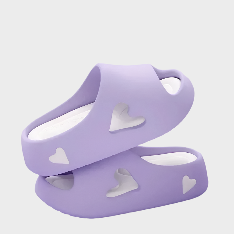 Heart-Shaped Flip Flops