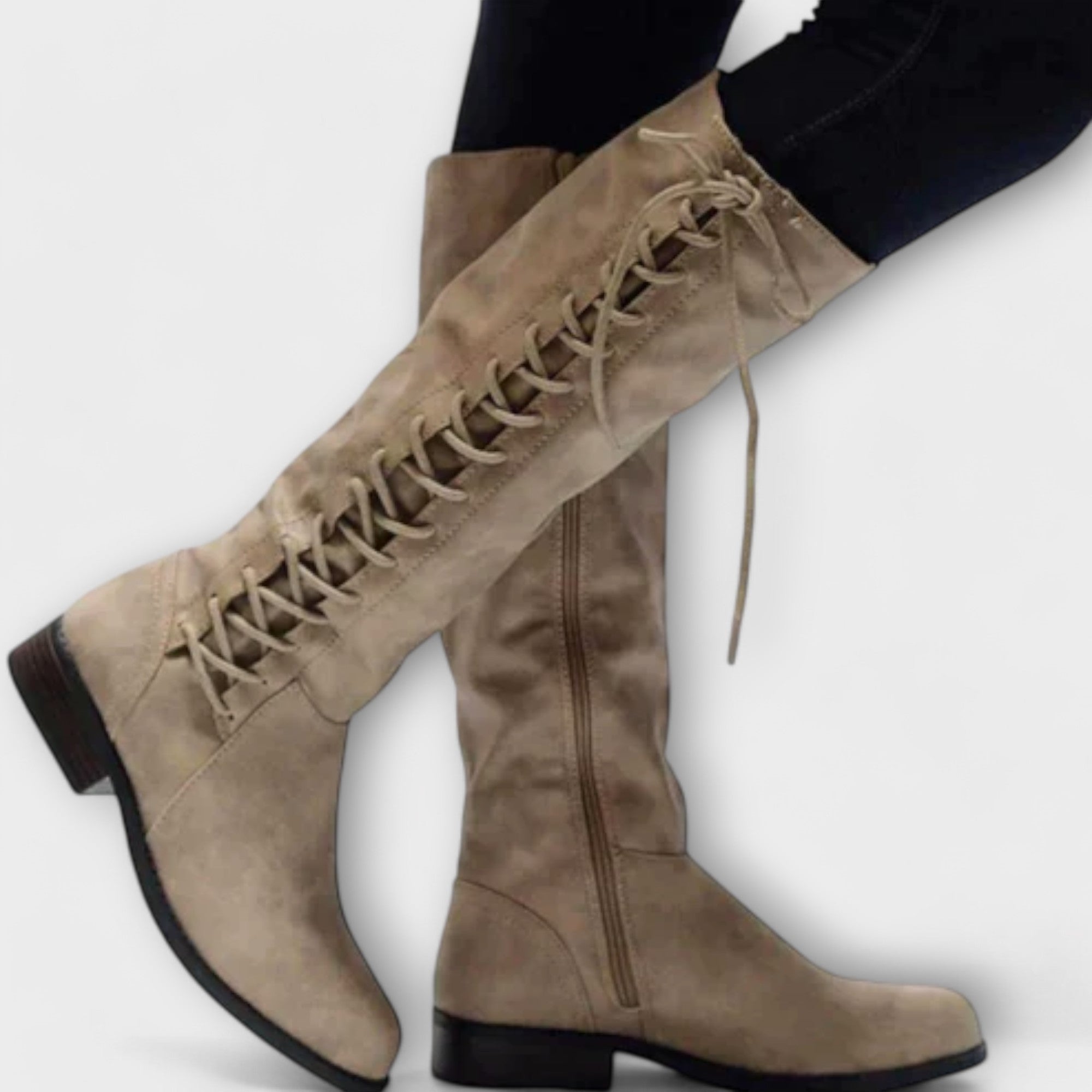 Paula | Leather Lace-Up Ankle Boots