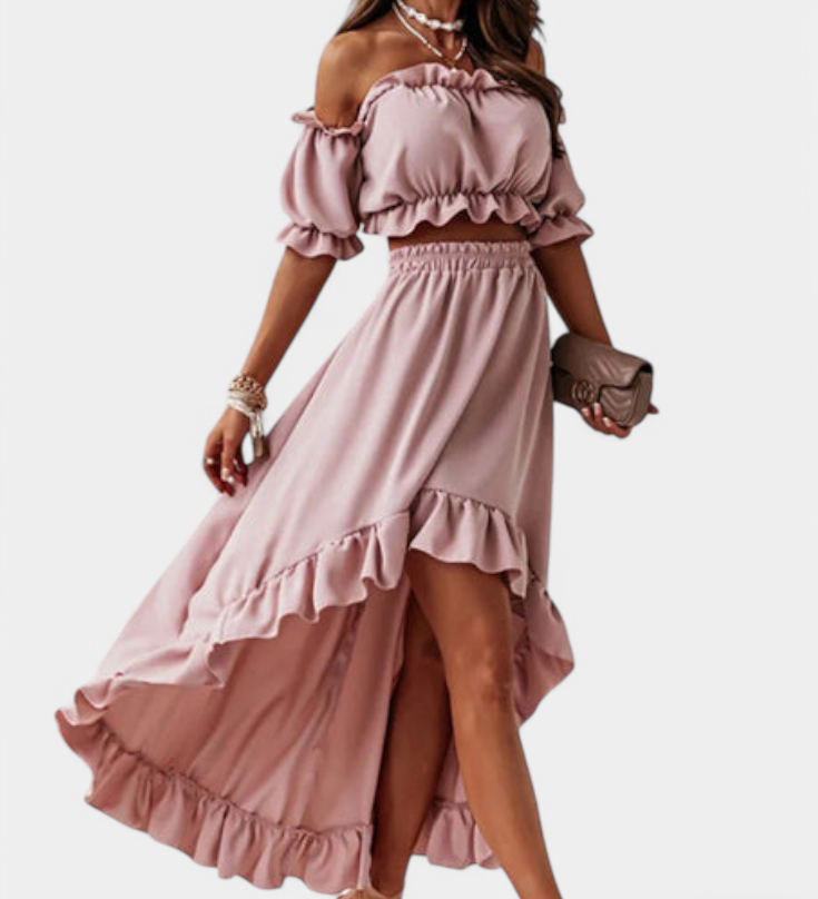 Katja | Off-Shoulder 2-Piece Set