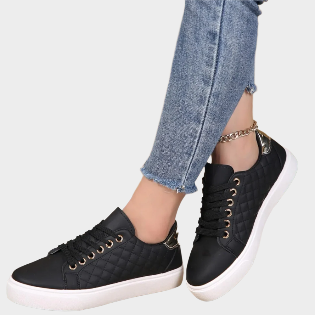 Modern sports footwear with padded texture details