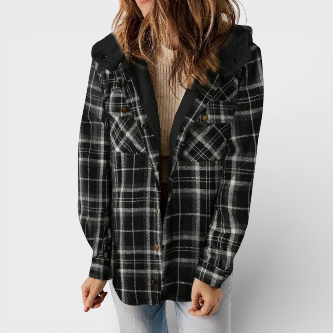 Claudia™ | Check Hooded Jacket