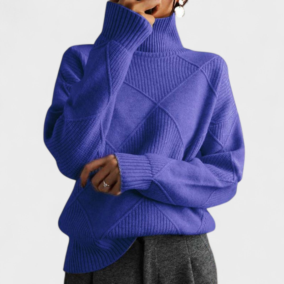 Elena™ | High Neck Knitted Sweater