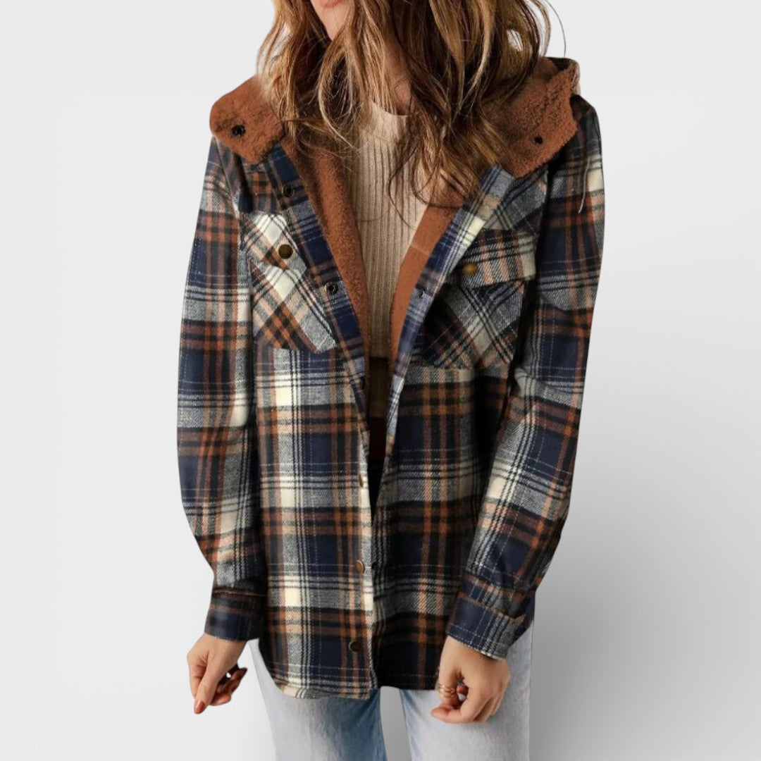 Claudia™ | Check Hooded Jacket