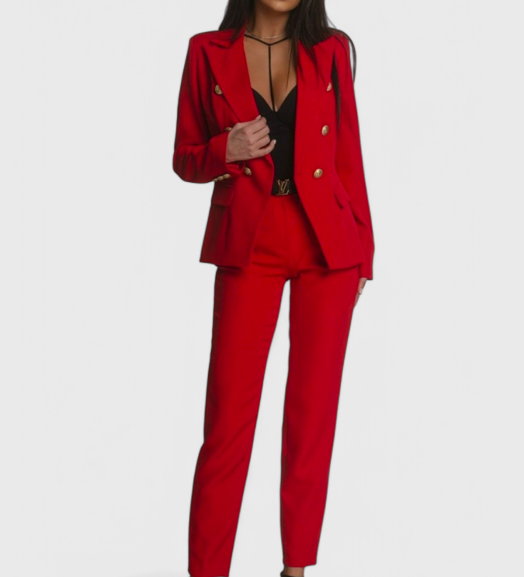 Rosalind Elegant Blazer and Trousers Set