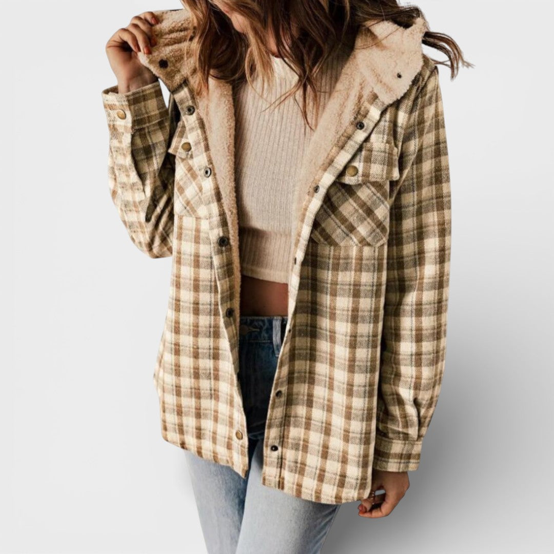 Claudia™ | Check Hooded Jacket