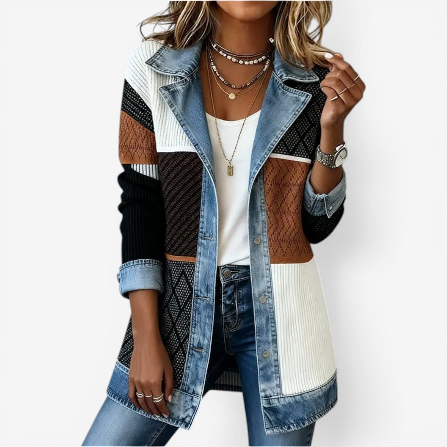 Emilia™ | Elegant Denim Blazer