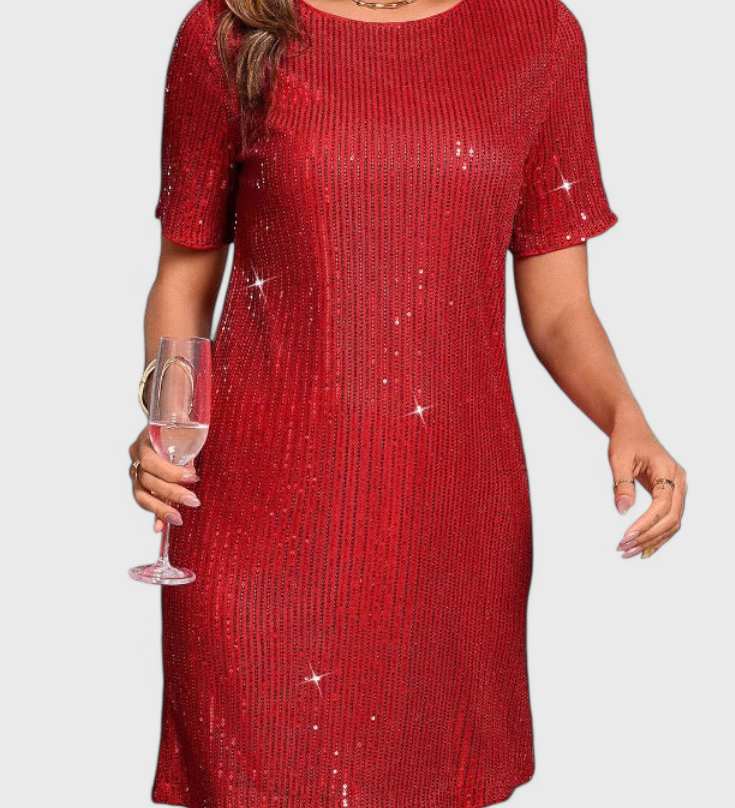Loreen Mini Dress with Sparkles and Relaxed Fit