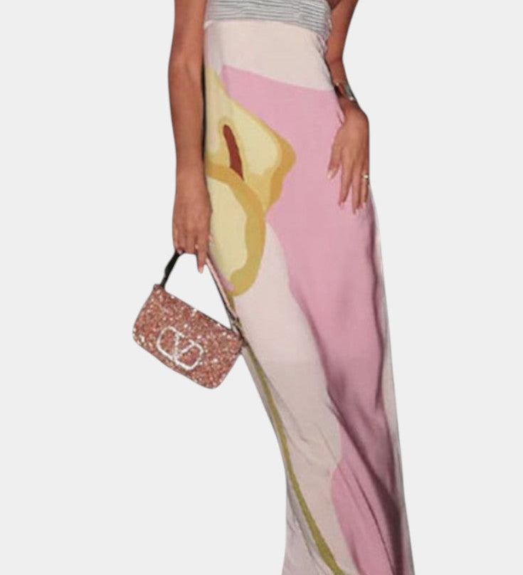 Laura Strapless Dress with Floral Print