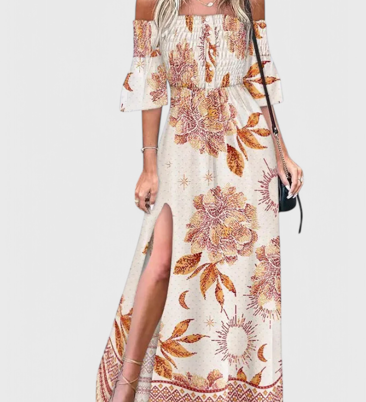 Giulia Off-Shoulder Floral Maxi Dress