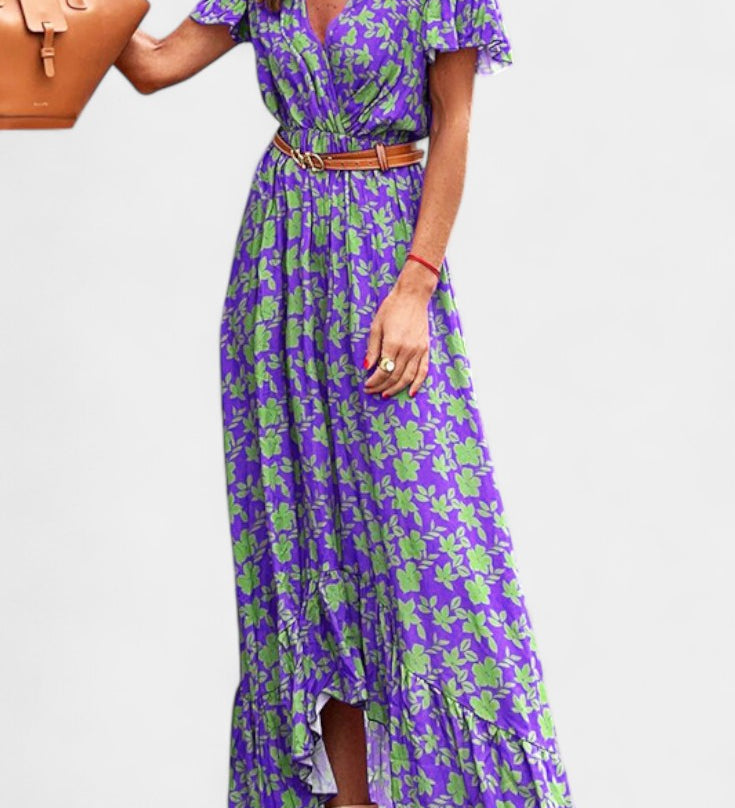 Kinslee Style Maxi Dress with V-Neck