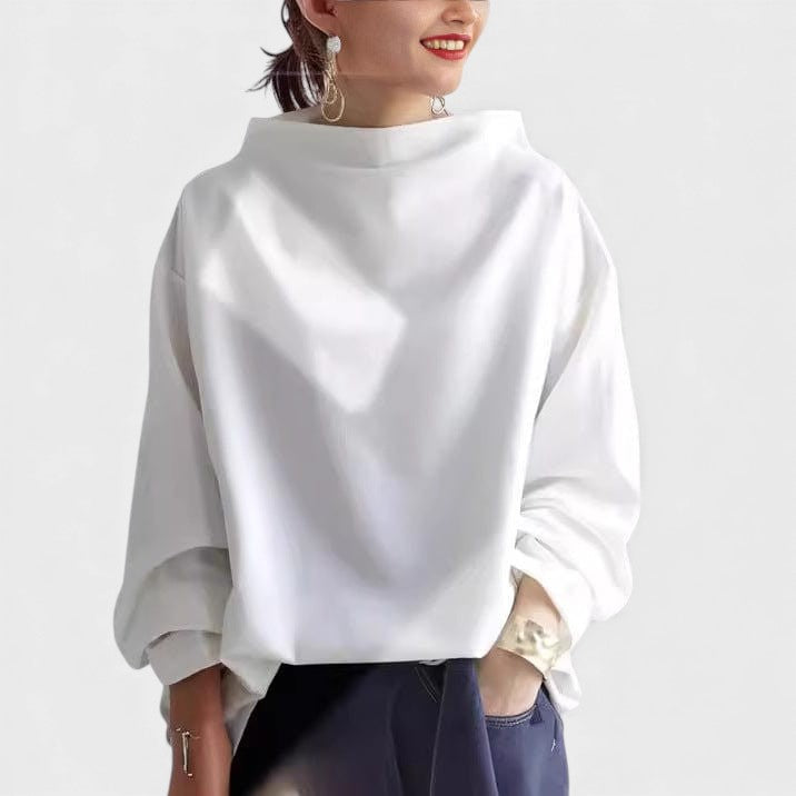 Renée™ | Soft Knit Sweater with High Neck