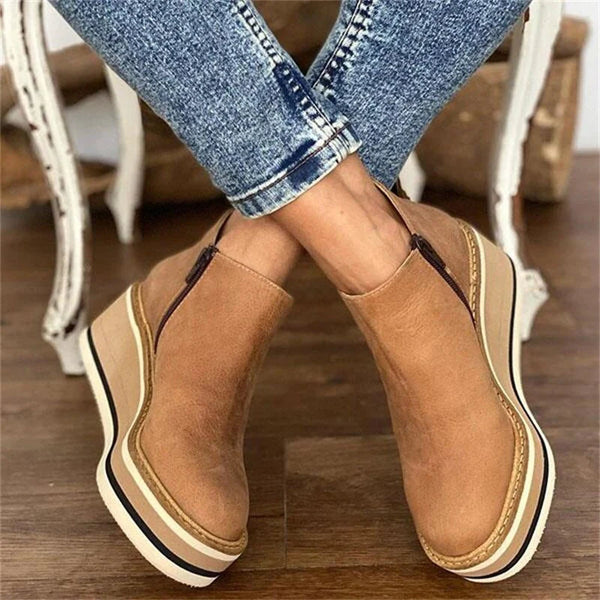Catalina | Elegant Leather Boot with Comfortable Heel