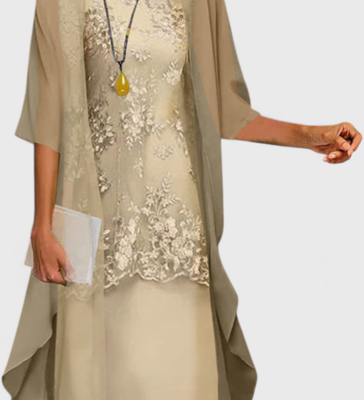 Elegant Chiffon Dress Set Apolline with Timeless Design