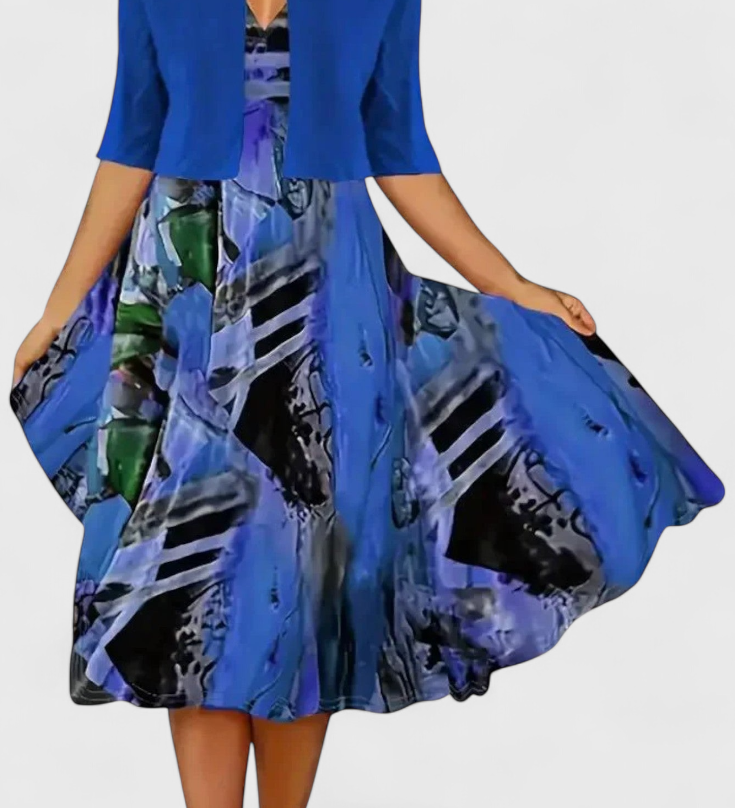 Blazer and Midi Dress Set Star