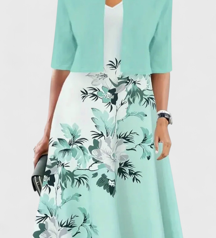 Blazer and Midi Dress Set Star