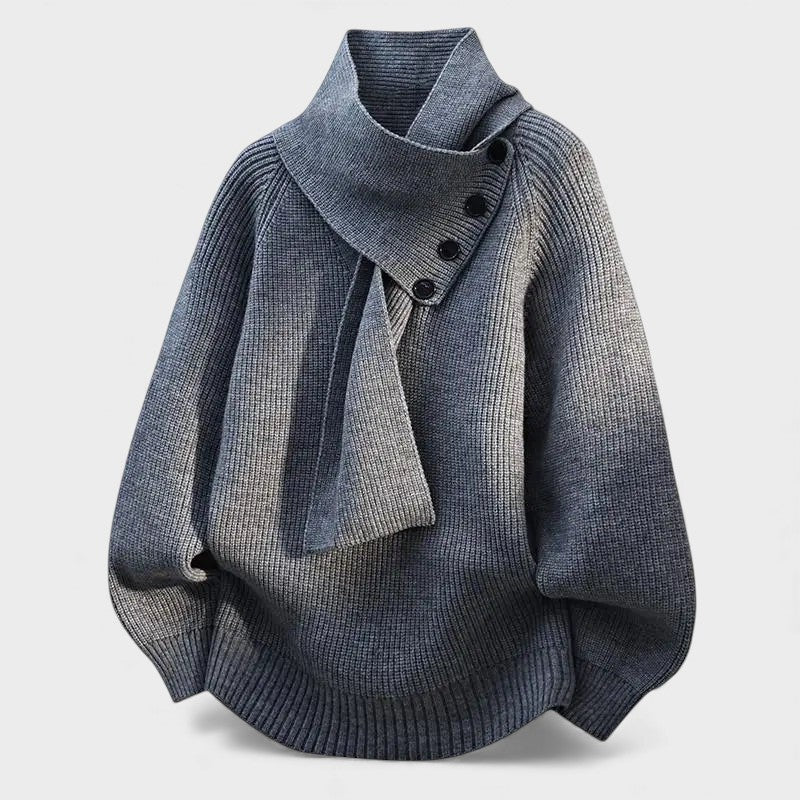 Cayetana™ | Elegant Wrap Neck Sweater