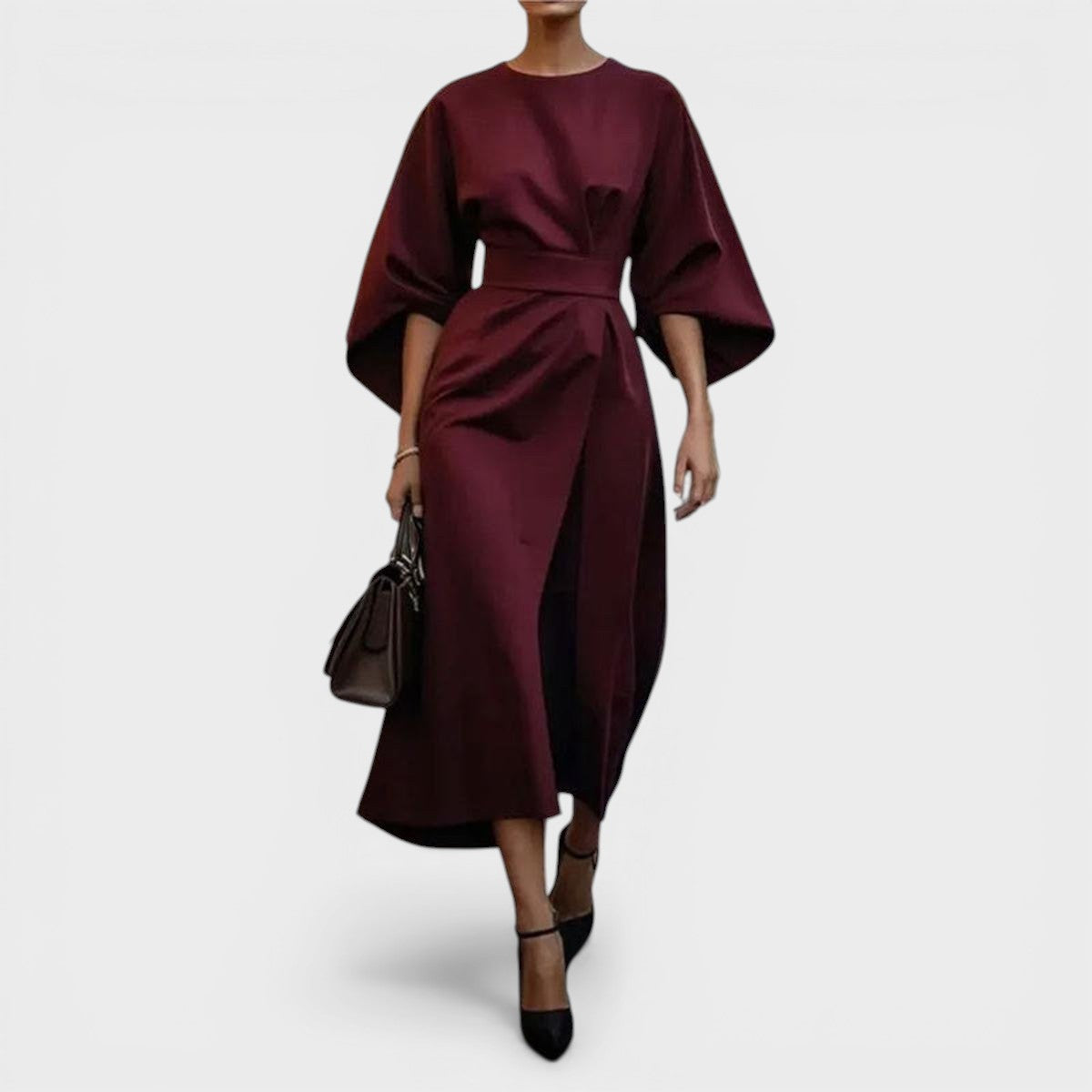 Elsa™ | Elegant Satin Maxi Dress