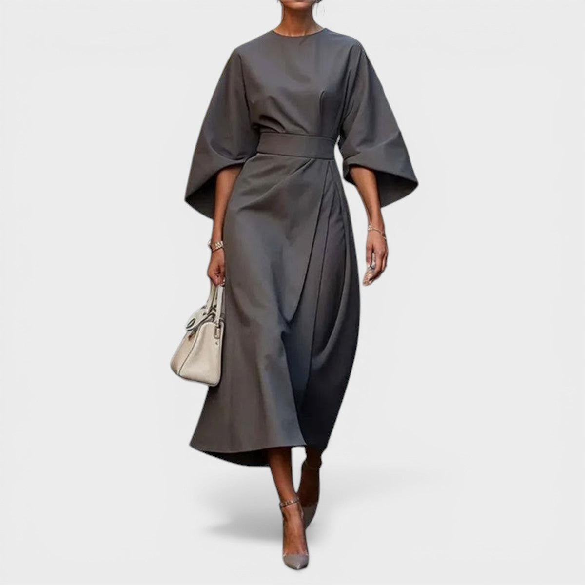 Elsa™ | Elegant Satin Maxi Dress
