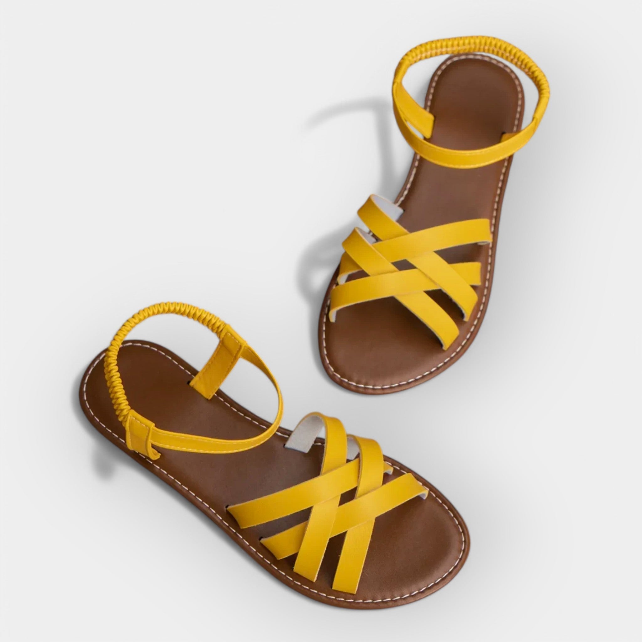 Handmade sandals with adjustable straps