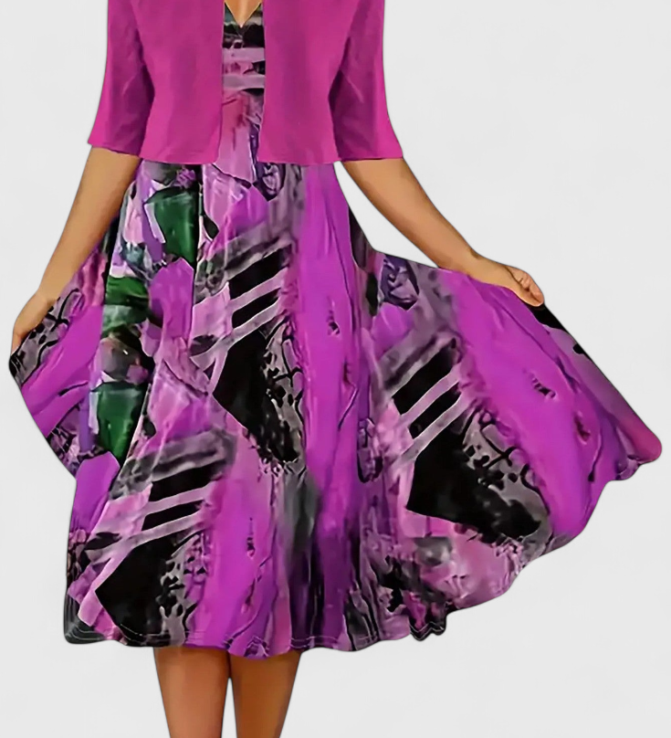 Blazer and Midi Dress Set Star