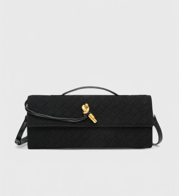 Melanie Classic Suede Shoulder Bag