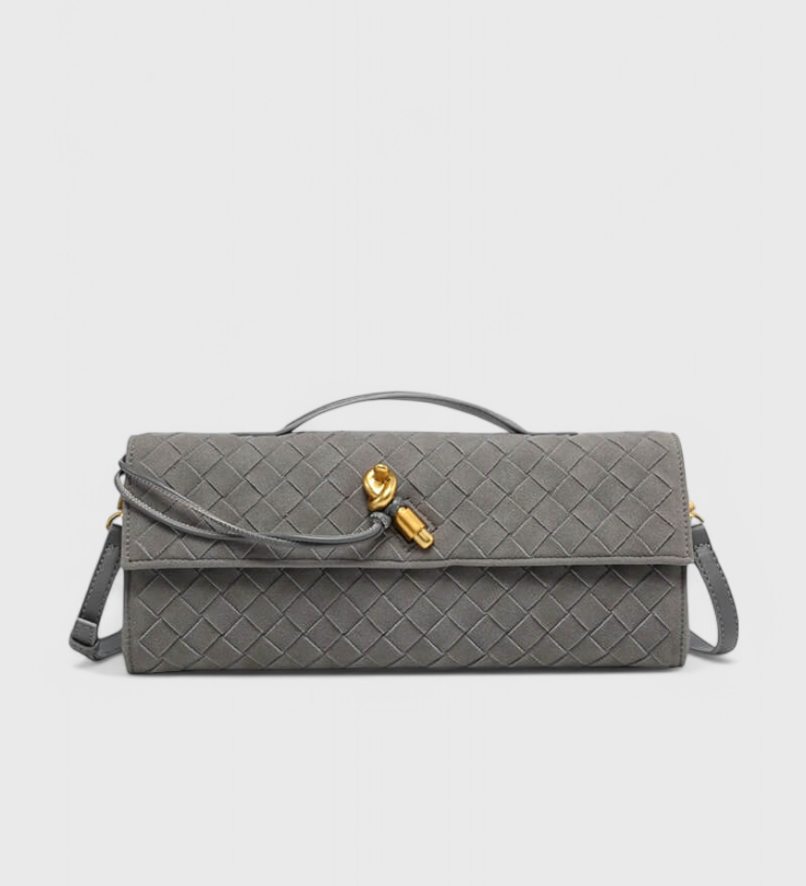 Melanie Classic Suede Shoulder Bag