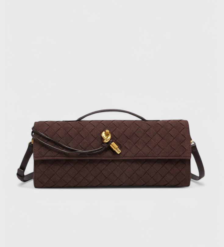 Melanie Classic Suede Shoulder Bag