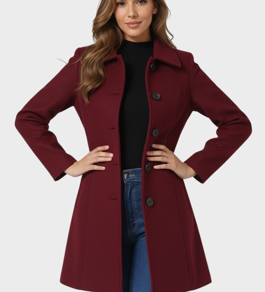 Raquel™ | Winter Trench with Simple Buttons