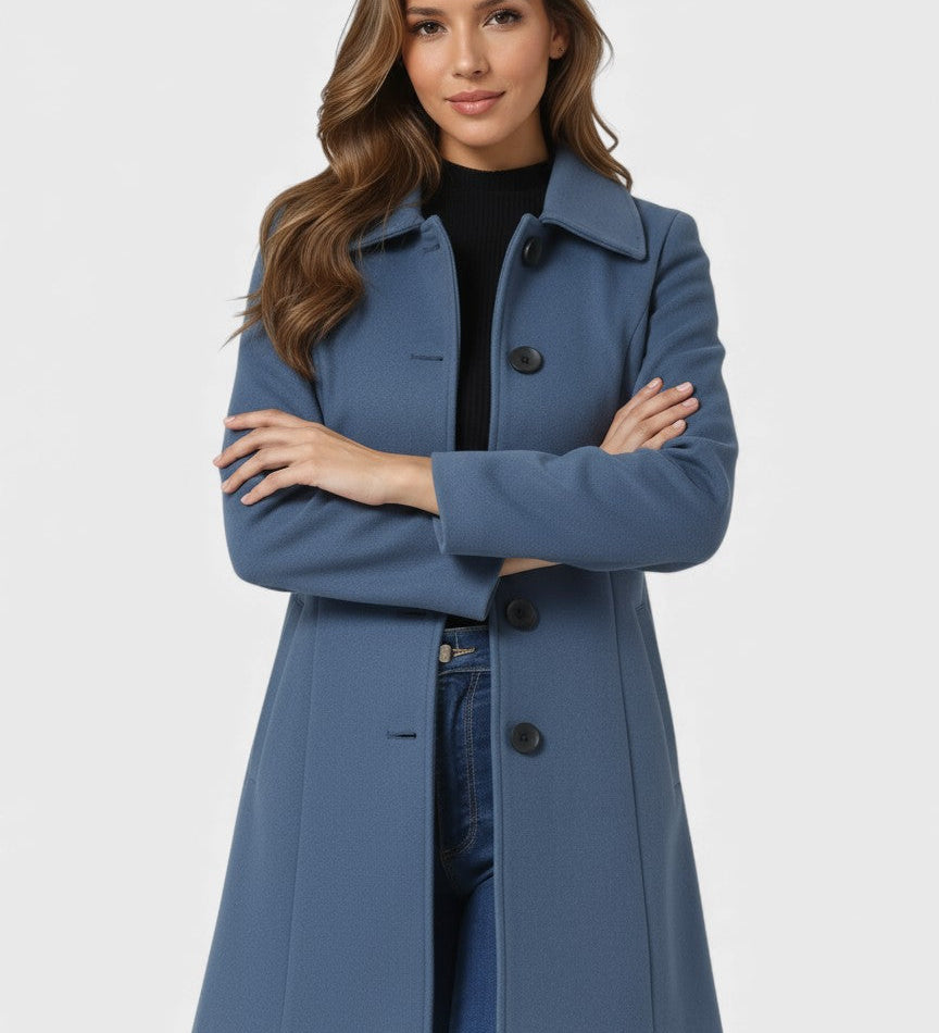Raquel™ | Winter Trench with Simple Buttons