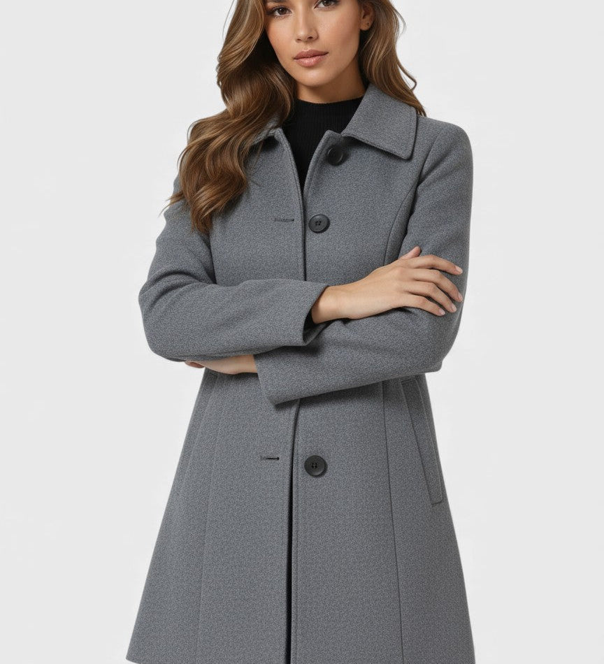 Raquel™ | Winter Trench with Simple Buttons