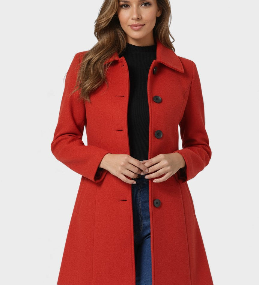 Raquel™ | Winter Trench with Simple Buttons