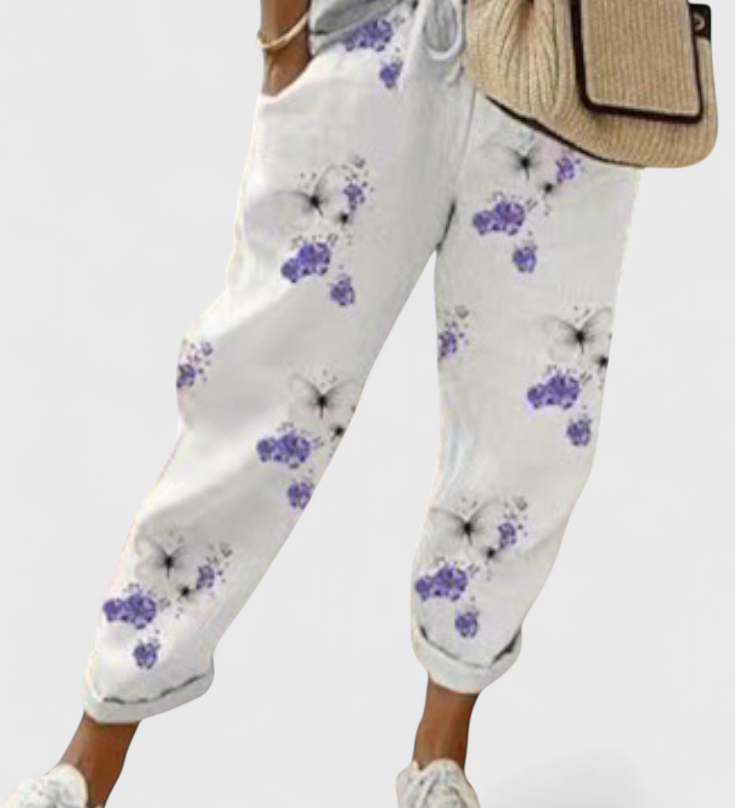 Alba High-Waisted Loose Trousers