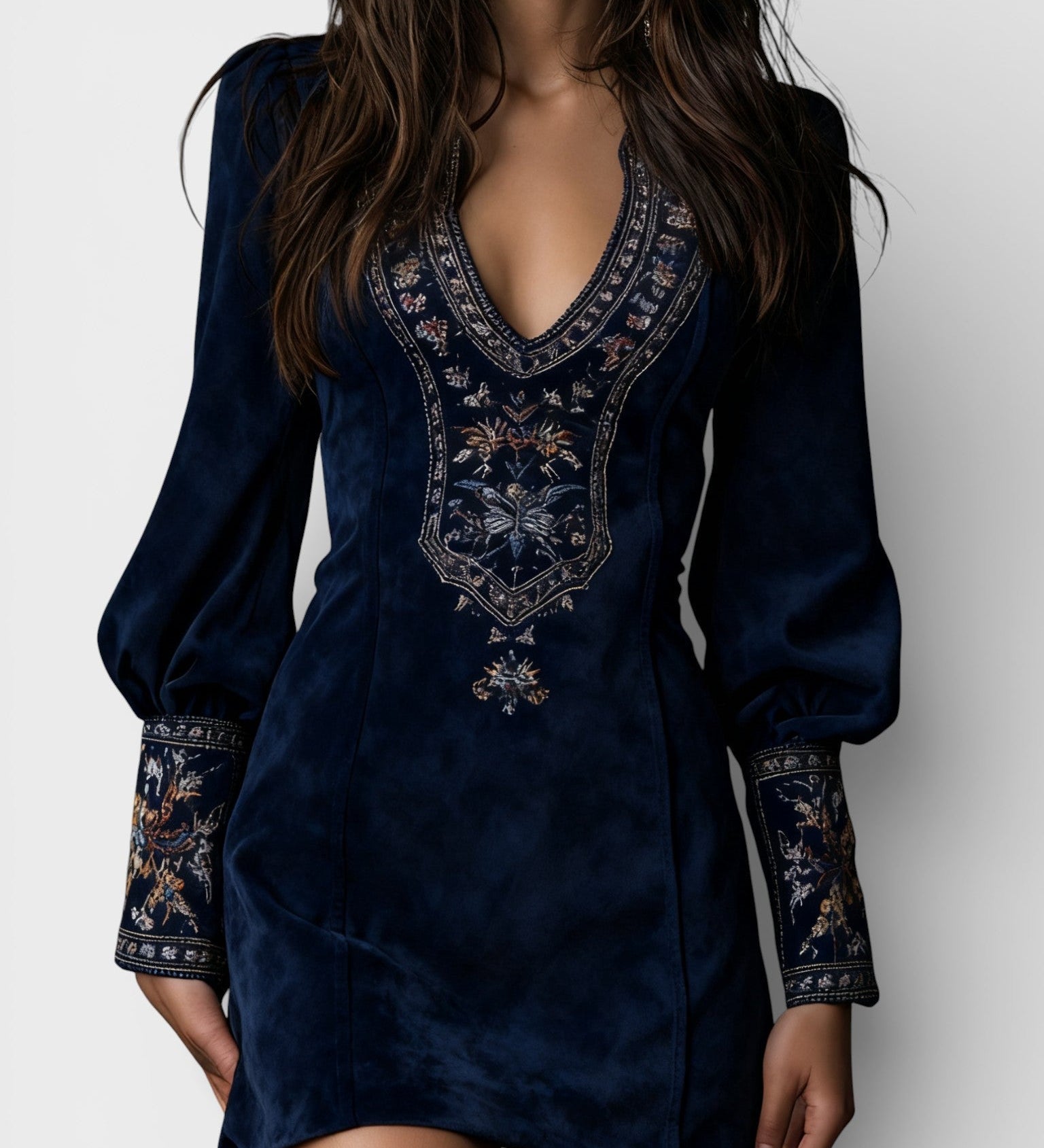 Eugenia™ | Elegant Mini Dress with Embroidery