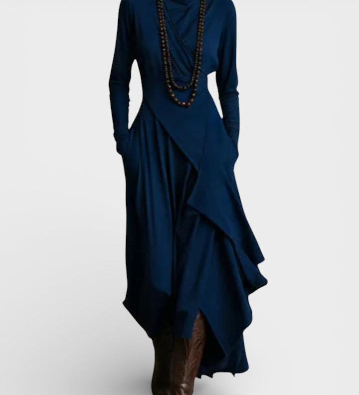 Sandra™ | Asymmetric Knit Maxi Dress