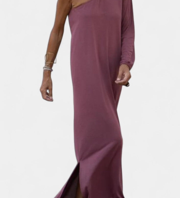 Elegant Midi Dress Maddie One Shoulder