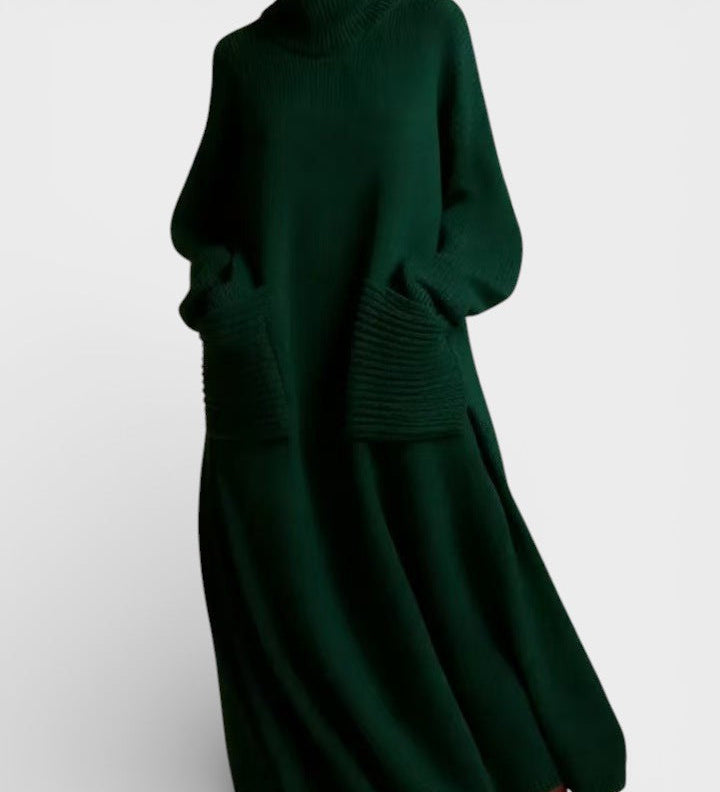 Elena™ | High Neck Knitted Dress