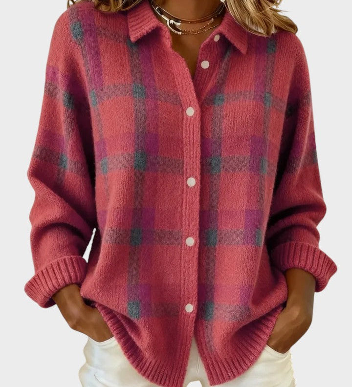 Alba™ | Retro Check Contrast Sweater