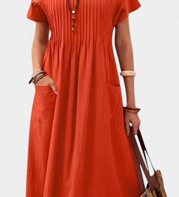 Lottie Mid-Length Dress with Pockets