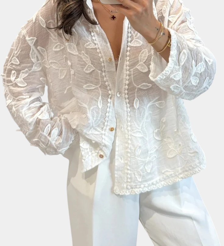 Embroidered Lace Prairie Shirt