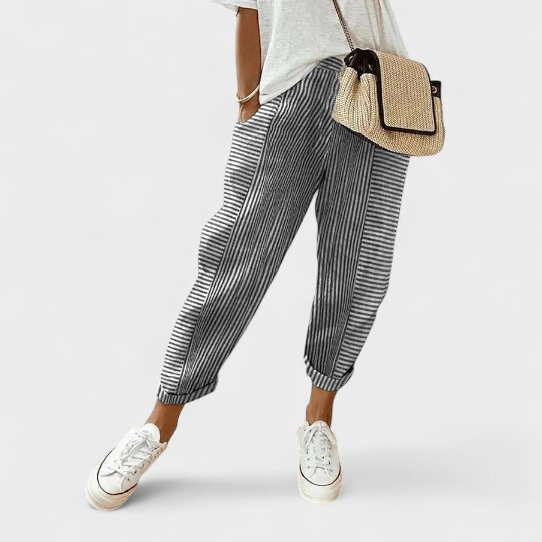 Lucía™ | Stylish Striped Trousers