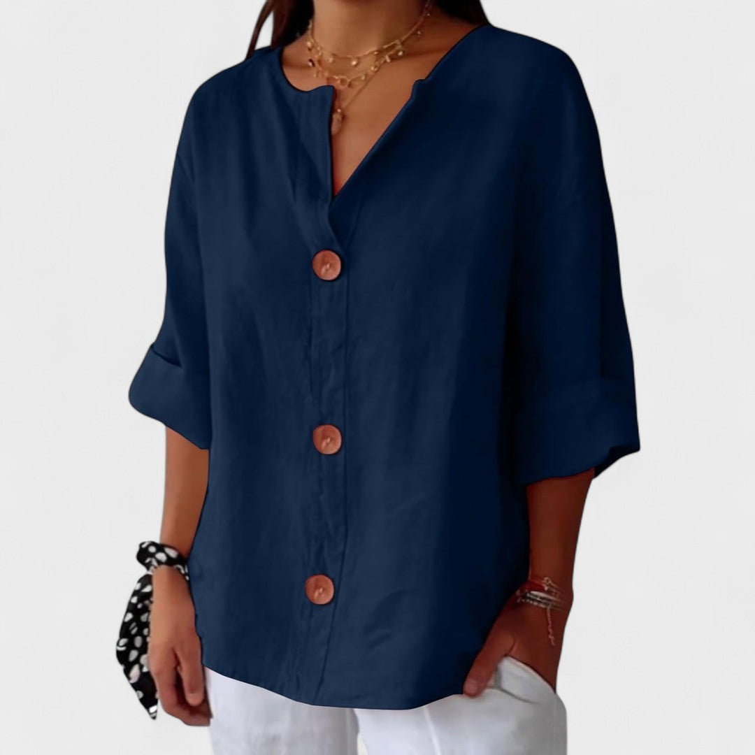Alejandra™ | Casual Linen Blouse