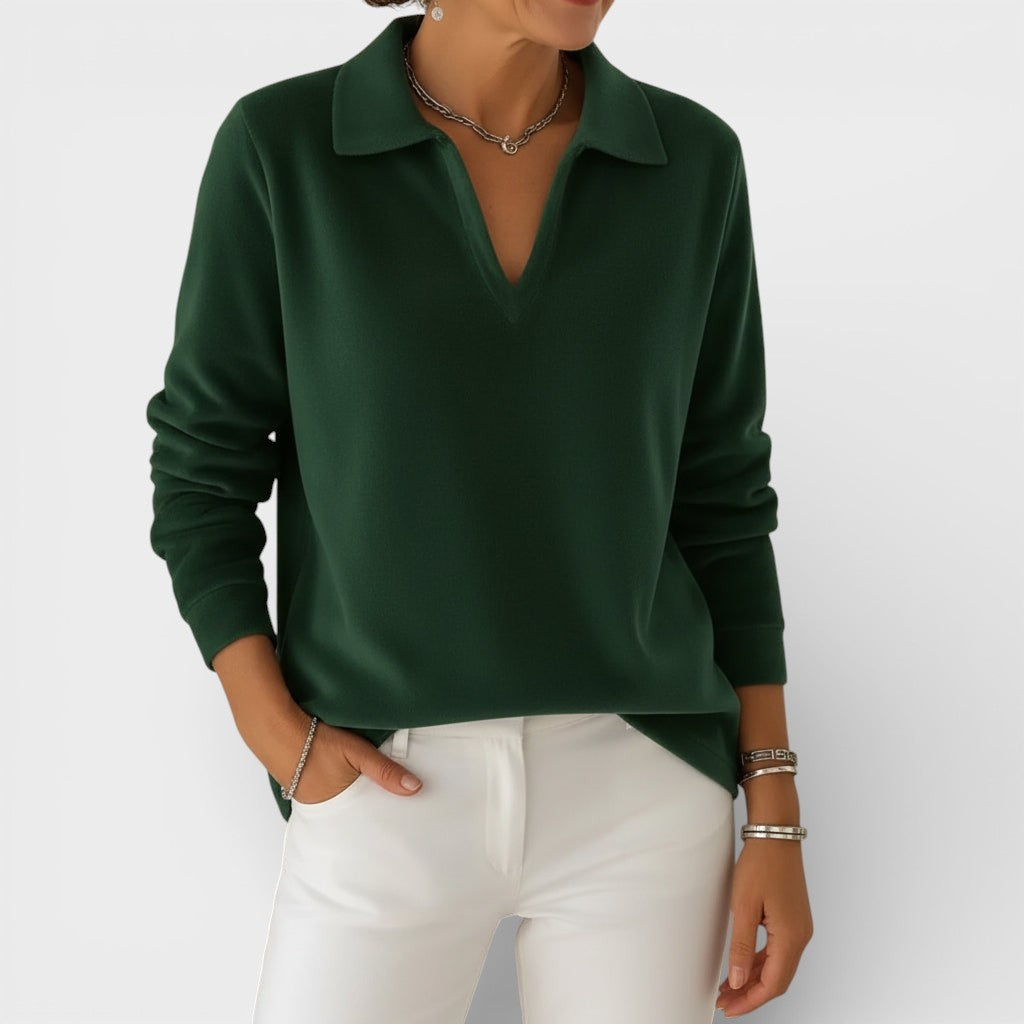 Amelia™ | Soft Jersey with V-Neck
